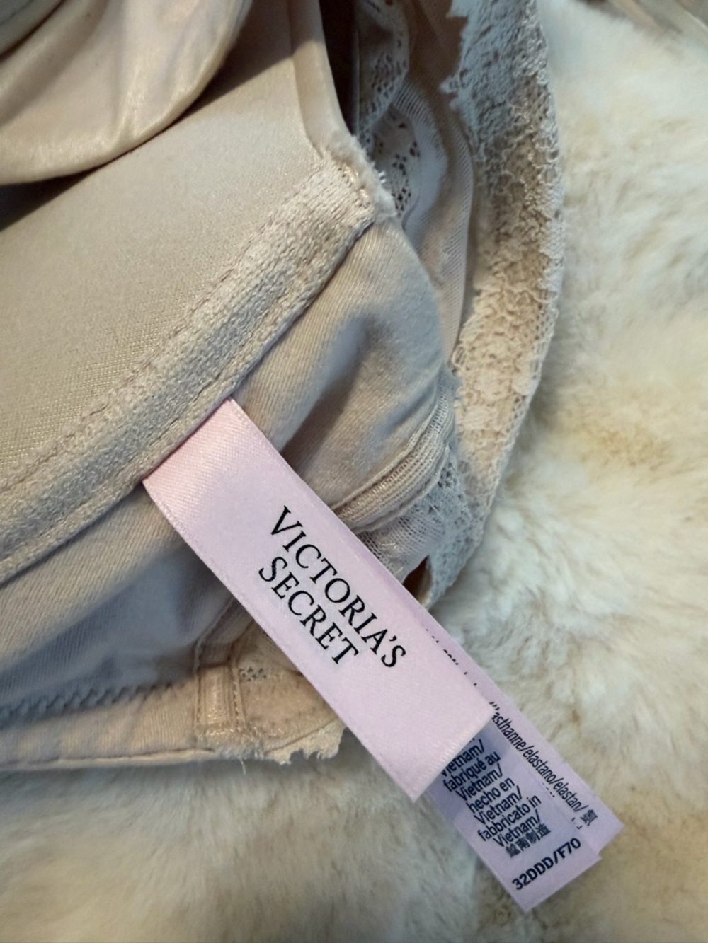 Victoria’s Secret Body Demi Racerback Bra 32DDD Marzipan - Picture 6 of 6